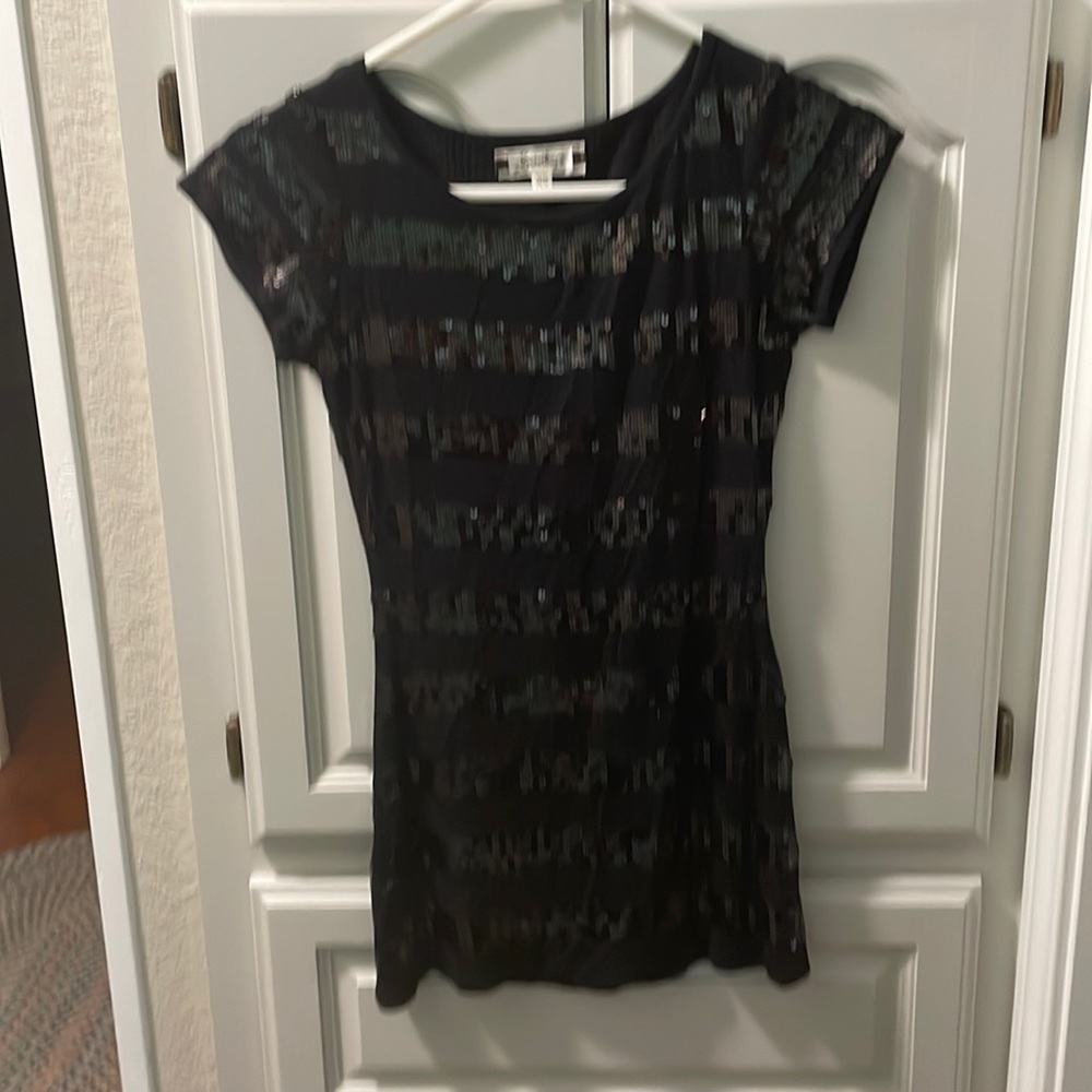 Sweetees Black Sequin Mini Dress